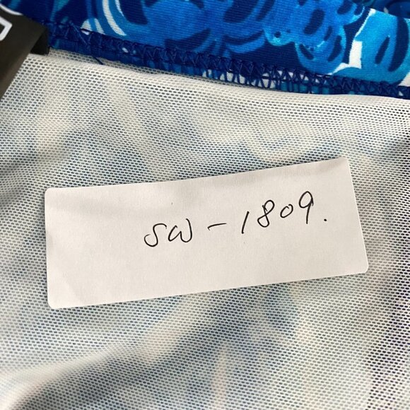 Torrid High Rise Ruched‎ Swim Bikini Bottom 4X Paisley Blue NWT SW-1809 - Picture 2 of 11